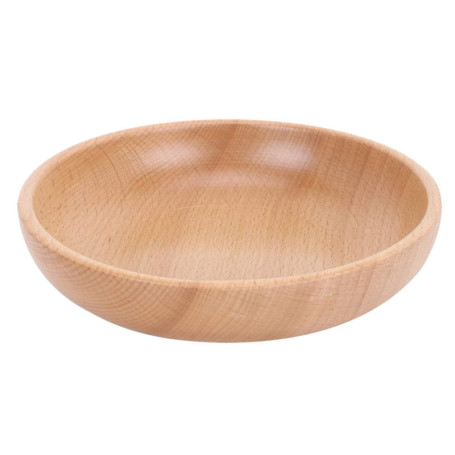 Plateau de Service Ronde en Bois Naturel - 20 cm