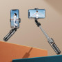 Mini perche à selfie WiWU avec lumière et trépied - Compact et portable