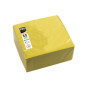 Serviettes Cocktail Jaunes 20x20 cm - 50 Pièces en Papier Micro-Gaufré