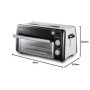 Grille-pain et mini-four Tefal Toast N' Grill 2-en-1 en acier inoxydable