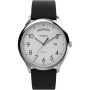 Montre Timex Easy Reader pour Homme - Cuir Noir, Cadran Blanc, 40 mm