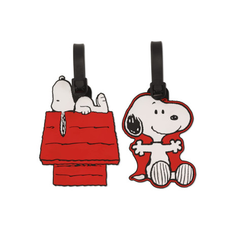 Étiquettes à Bagages Snoopy Disney - Lot de 2 Accessoires de Voyage