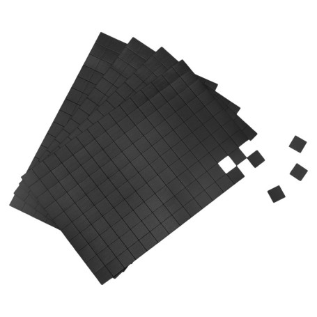 QWORK 600 Plaques Magnétiques Autocollantes Flexibles 10x10 mm pour Bricolage et Bureau