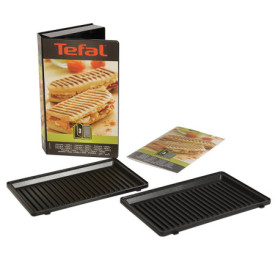 Coffret Snack Collection Tefal - 2 Plaques Grill-Panini et Livre de Recettes