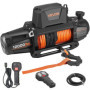 Treuil Électrique VEVOR 12V 5400 kg avec Corde Synthétique et Télécommande