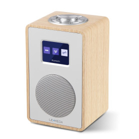 LEMEGA CR4 Radio numérique Dab/Dab+/FM avec Bluetooth,Radio Dab Portable alimentée par Le Secteur,Horloge à Deux alarmes avec Sn