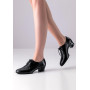 Werner Kern Runa Chaussures d'entraînement pour femme en cuir noir - Talon bloc de 3,5 cm - Semelle divisée - Fabriquées en Ital