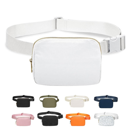 JENCVNL Sac Banane pour Femme et Homme, Sac Banane Tendance Sacs Bandoulière en Nylon Sacs de Voyage avec Sangle Réglable pour S