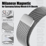 Bracelet Milanaise Magnétique Rechange pour Samsung Galaxy Watch 8 40mm 44mm/8 Classic 46mm Homme Femme,Milanais Loop Acier Inox