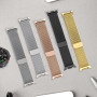 Bracelet Milanaise Magnétique Rechange pour Samsung Galaxy Watch 8 40mm 44mm/8 Classic 46mm Homme Femme,Milanais Loop Acier Inox