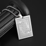 Liitata Pik Carte de Jeu Pendentif Collier Acier Inoxydable Cartes de Poker Pendentif Chaîne Rock Punk Hip Hop Colliers pour Hom