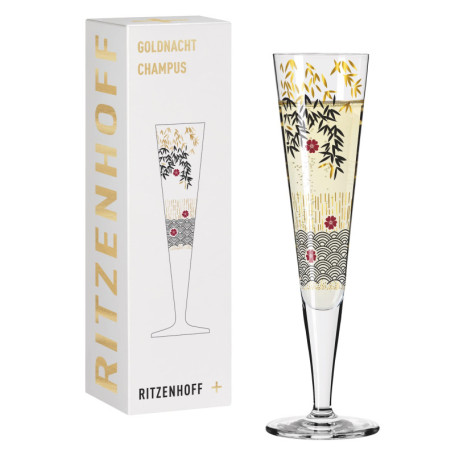 Flûte à Champagne Ritzenhoff Goldnacht - Design Élégant en Or Véritable