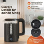 Bouilloire Électrique en Verre Clatronic WK 3837 - 1,7 L, Sans BPA, Noir