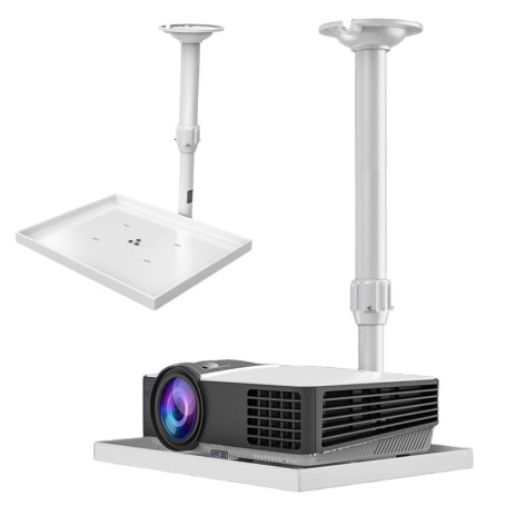 Support Plafond Réglable Zuxbolf pour Vidéoprojecteur - Hauteur 30-52cm