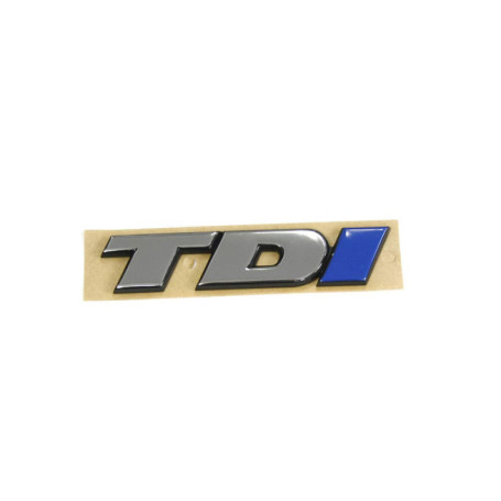 Emblème Volkswagen TDI Chromé et Bleu pour Hayon