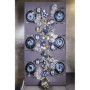 Assiette Plate Ovale Saphire Bleu - Lot de 4 par Cosy & Trendy