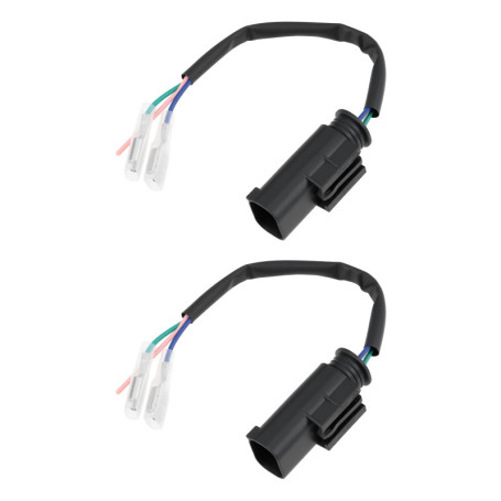 ECSiNG Lot de 2 Connecteurs 3 Broches pour Prise Auxiliaire 12V - Compatible BMW S1000RR