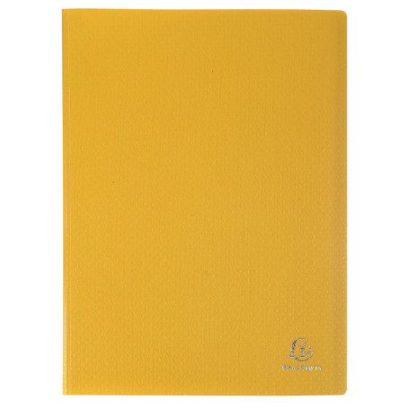 Exacompta Protège-documents OPAK Jaune - Carton de 8 Pochettes A4 Antireflet