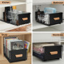 Tiroir Coulissant Extensible pour Cuisine - Organisateur Pratique Noir