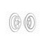 Disque de frein Ferodo DDF1958C pour Jeep Wrangler III