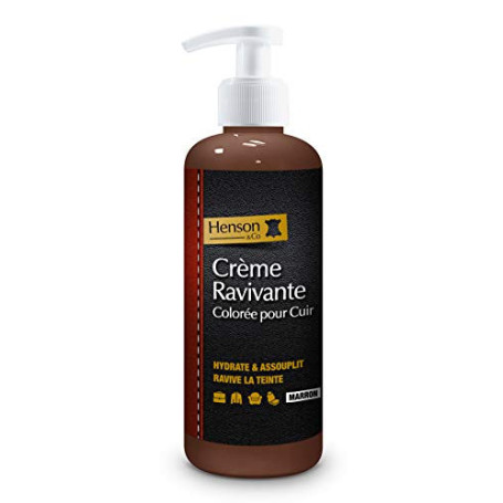 Crème Ravivante Colorée pour Cuir Marron 250ml - Hydratation et Protection