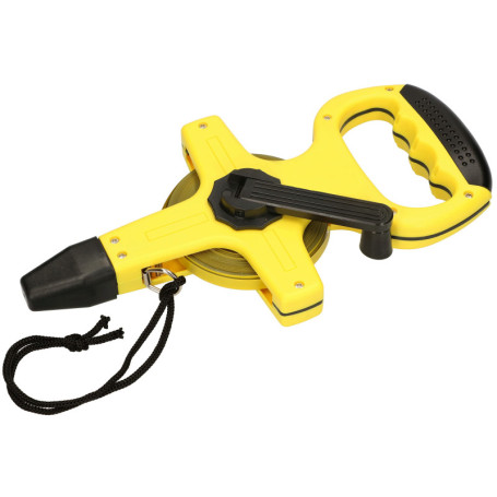Mètre Ruban KOTARBAU 30 m en Acier Jaune avec Poignée Ergonomique