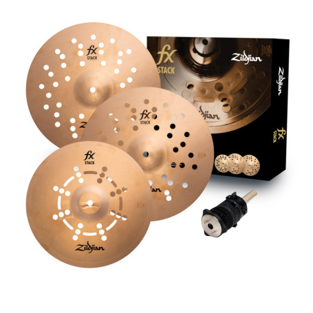 Zildjian FX Stack 14" - Ensemble de 3 Cymbales Innovantes