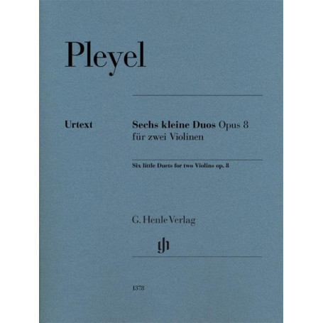 Six Petits Duos Opus 8 pour Deux Violons - Édition Urtext