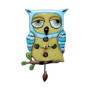 Horloge Murale Chouette Bleue Allen Designs 30,5 cm