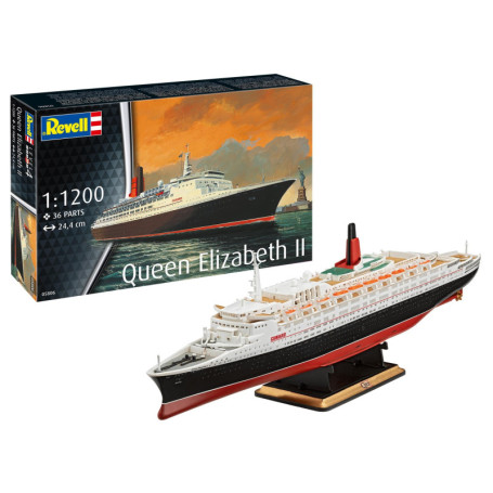 Maquette de bateau Queen Elizabeth II à construire - Revell 1:200