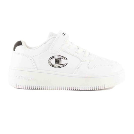 Chaussures de Basket Champion Fille Rd18 Glitter Blanc - Confort et Style