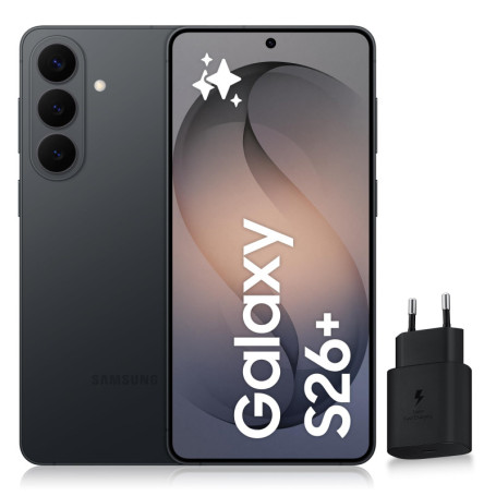 Samsung Galaxy S26+ Smartphone 5G 256 Go Noir avec Chargeur Rapide