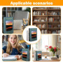 Lot de 6 Serre-Livres Acrylique Transparent pour Étagères