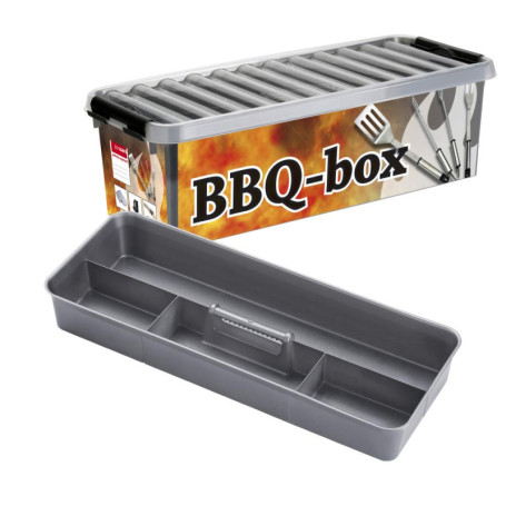 Boîte de Rangement Plastique Q-line 9,5L pour Barbecue