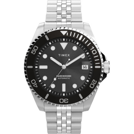 Montre Automatique Timex Harborside en Acier Inoxydable pour Homme - 40 mm