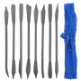 Set de 8 Limes Râpes QWORK pour Bois et Stéatite
