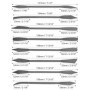 Set de 8 Limes Râpes QWORK pour Bois et Stéatite