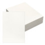 Papier Cartonné Ivoire A4 QWORK - 50 Feuilles 250 g/m² pour Bricolage et Impression