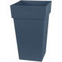 Pot de Fleur Carré Toscane EDA - 39 cm - Bleu Jean