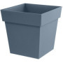 Pot de Fleurs Carré Toscane EDA - 32 cm Bleu Jean