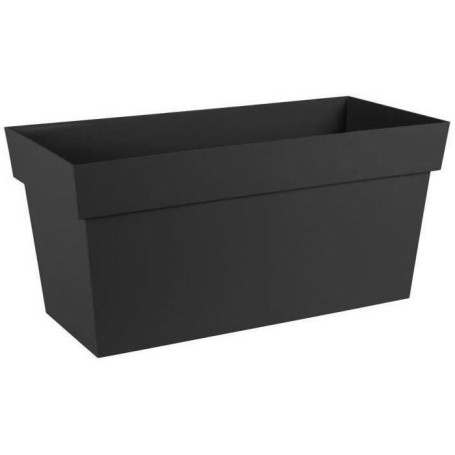 Jardinière Toscane avec Réserve d'Eau et Roulettes - 74L - Gris Anthracite
