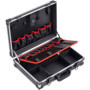 Mallette à Outils Aluminium MEISTER - 46x32x14 cm avec Compartiments Modulables