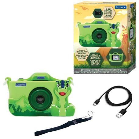 Caméra Enfant Dinosaure LEXIBOOK - Robuste et Rechargeable