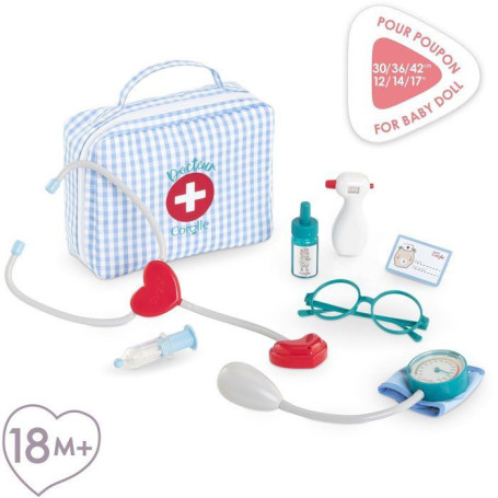 Valise Docteur avec Accessoires pour Poupon de 30 à 36 cm - COROLLE