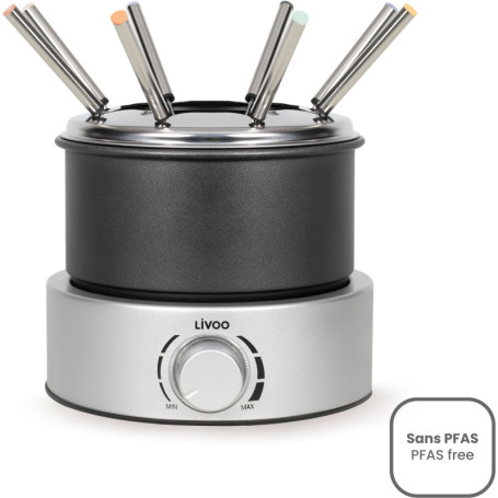 Appareil à Fondue Électrique Livoo - 800W, 8 Personnes