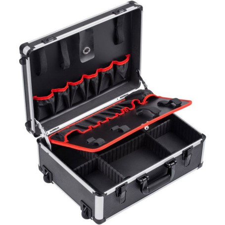 Trolley à Outils Aluminium MEISTER avec Compartiments Modulables
