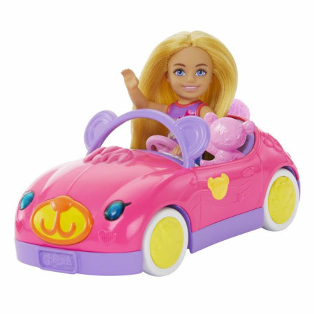 Coffret Poupée Chelsea avec Cabriolet Ours en Peluche
