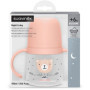 Biberon avec anses SUAVINEX NIGHT&DAY WILD&FREE 150 ml Rose