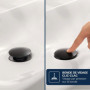 Mitigeur de lavabo GROHE DICE M - Noir mat avec vidage clic-clac