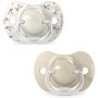 Lot de 2 sucettes symétriques Birdies - SUAVINEX - 0 à 6 mois - Beige